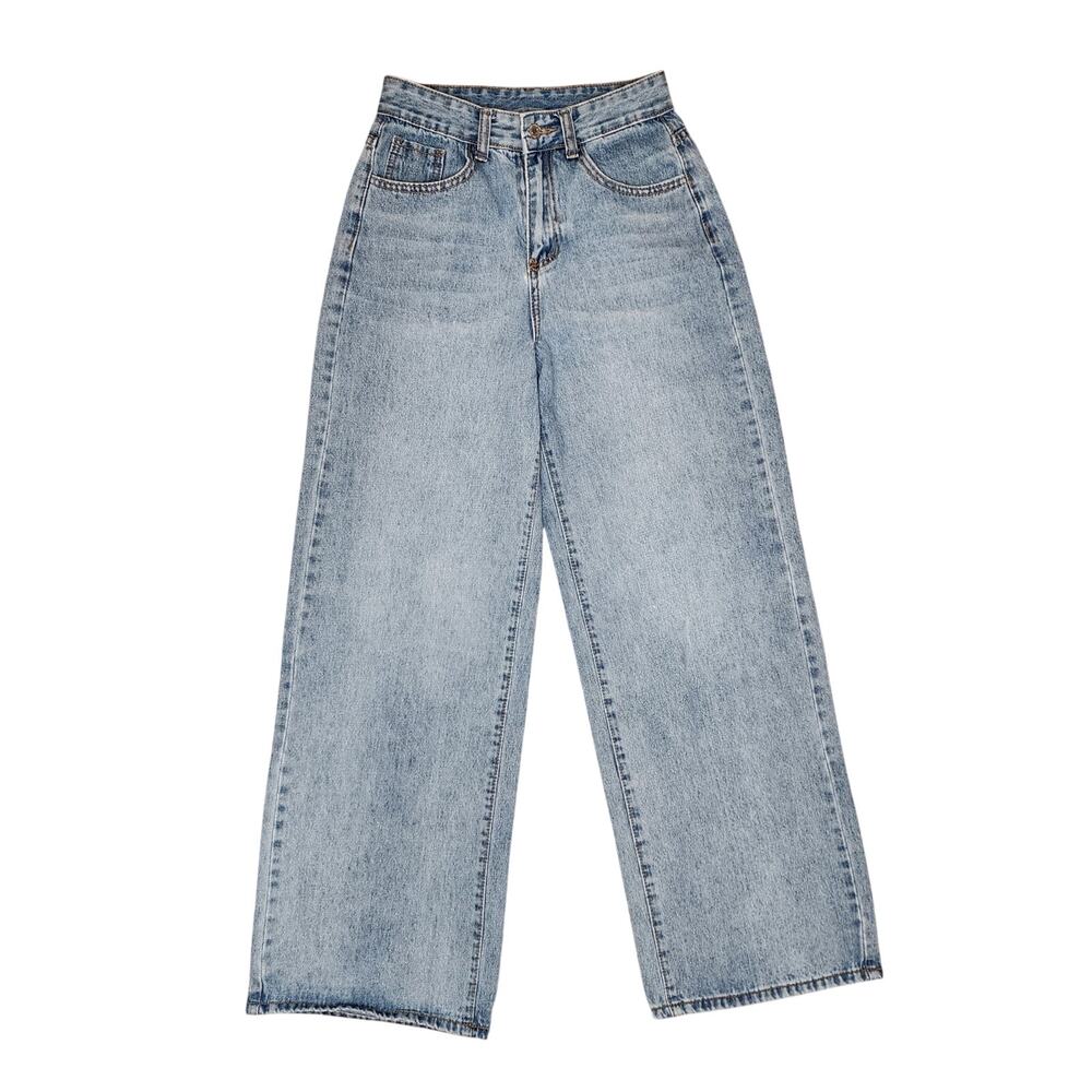 Wide Leg High Waist Denim Jeans Shein Size 2
